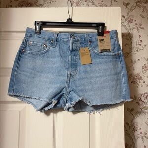 Levi's Women's Blue Denim Shorts